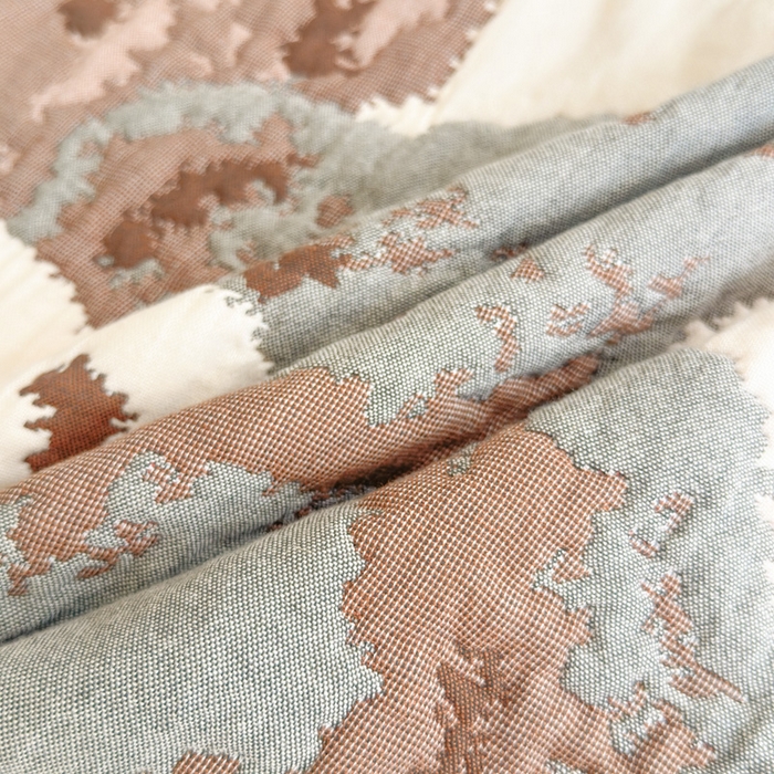 91家纺网 家纺一手货源 找家纺 朴尔家纺-毛巾被 2025新款韩版花边卡通水洗起皱纯棉四层纱布枕巾单枕巾枕巾单件 熊熊一家 52x78cm枕巾一对