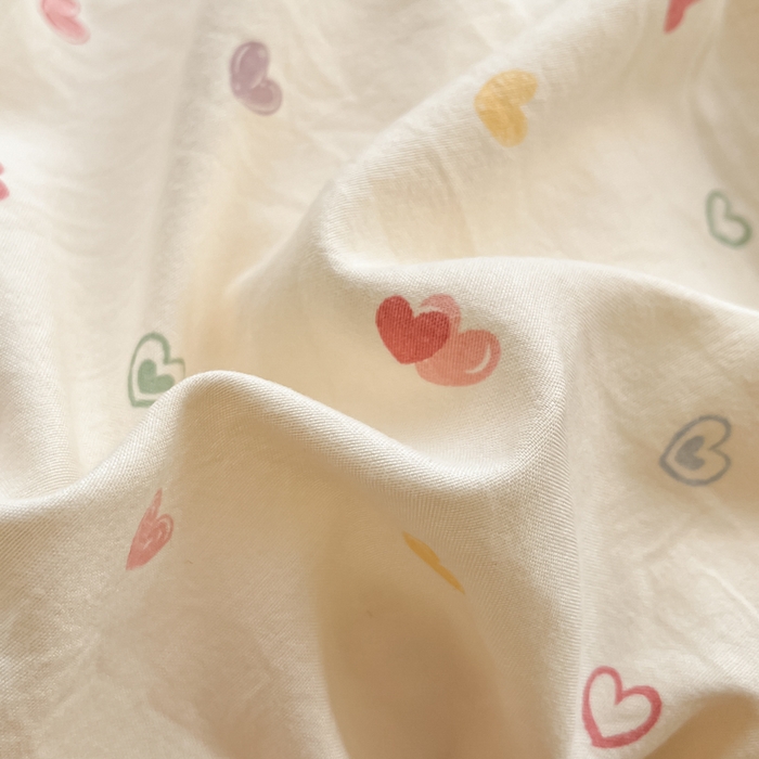 91家纺网 家纺一手货源 找家纺 彩韵家纺 2025新款水洗双层纱双拼碎花四件套 多彩心情