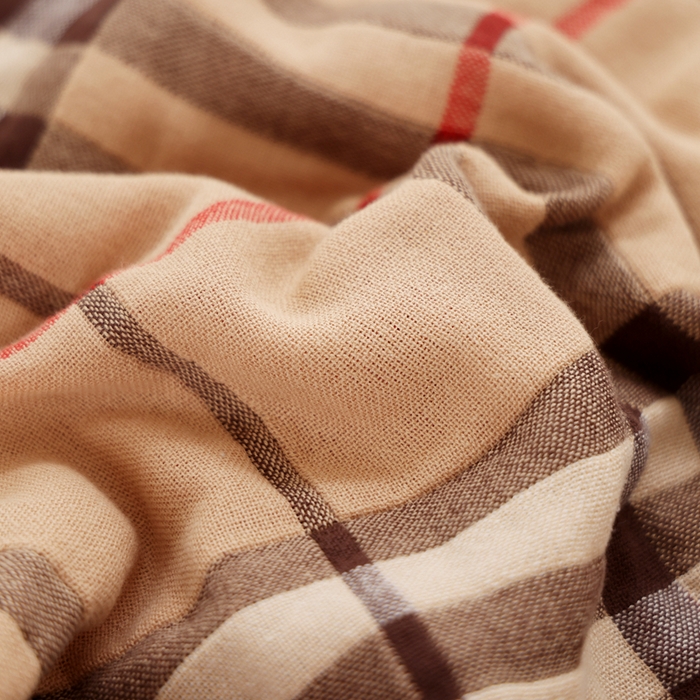 91家纺网 家纺一手货源 找家纺 朴尔家纺-毛巾被 2025新款全棉纯棉欣软系列定位四层加厚柔软纱布枕巾单枕巾枕巾单件 巴宝格 52x75cm枕巾一对