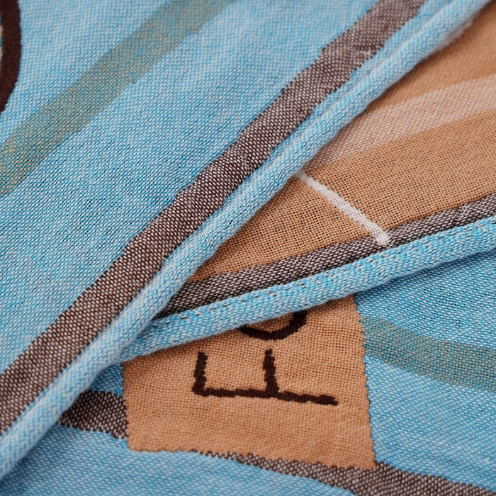 91家纺网 家纺一手货源 找家纺 朴尔家纺-毛巾被 2025新款全棉纯棉欣软系列定位四层加厚柔软纱布枕巾单枕巾枕巾单件 开心伙伴 52x75cm枕巾一对