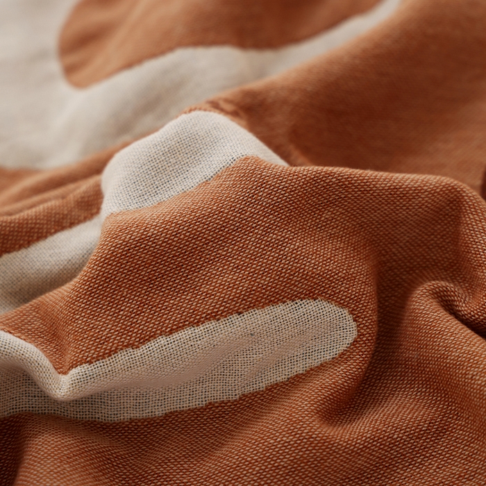 91家纺网 家纺一手货源 找家纺 朴尔家纺-毛巾被 2025新款全棉纯棉欣软系列定位四层加厚柔软纱布枕巾单枕巾枕巾单件 礼貌象 52x75cm枕巾一对