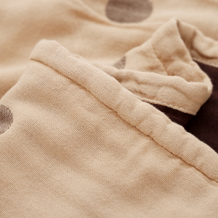 91家纺网 家纺一手货源 找家纺 朴尔家纺-毛巾被 2025新款全棉纯棉欣软系列定位四层加厚柔软纱布枕巾单枕巾枕巾单件 圈圈熊 52x75cm枕巾一对