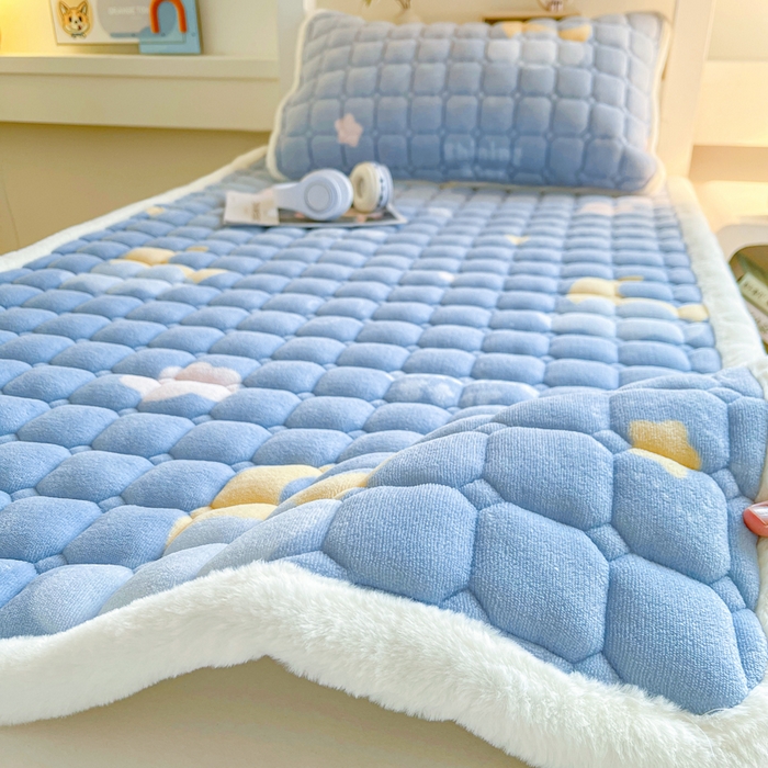 梵朴 2025新款学生宿舍上下铺牛奶绒夹棉床垫床护垫床褥子 星星月亮