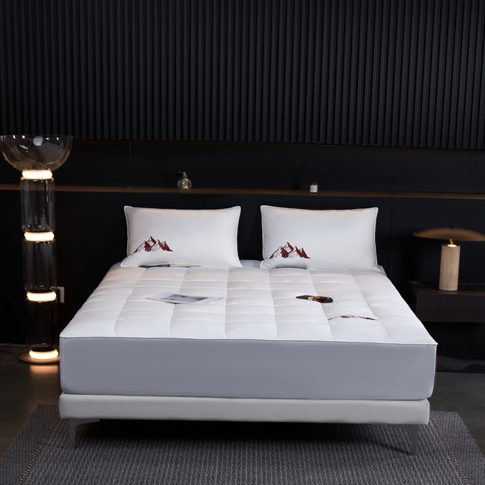 91家纺网 家纺一手货源 找家纺 （总）岚司羽 2025新款小糯米羽绒单品床笠床笠单件单床笠