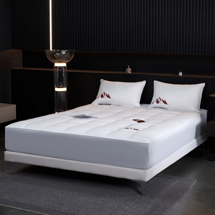 91家纺网 家纺一手货源 找家纺 （总）岚司羽 2025新款小糯米羽绒单品床笠床笠单件单床笠