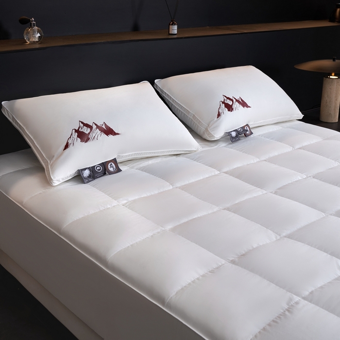 91家纺网 家纺一手货源 找家纺 岚司羽 2025新款小糯米羽绒单品床笠床笠单件单床笠 小糯米-白色