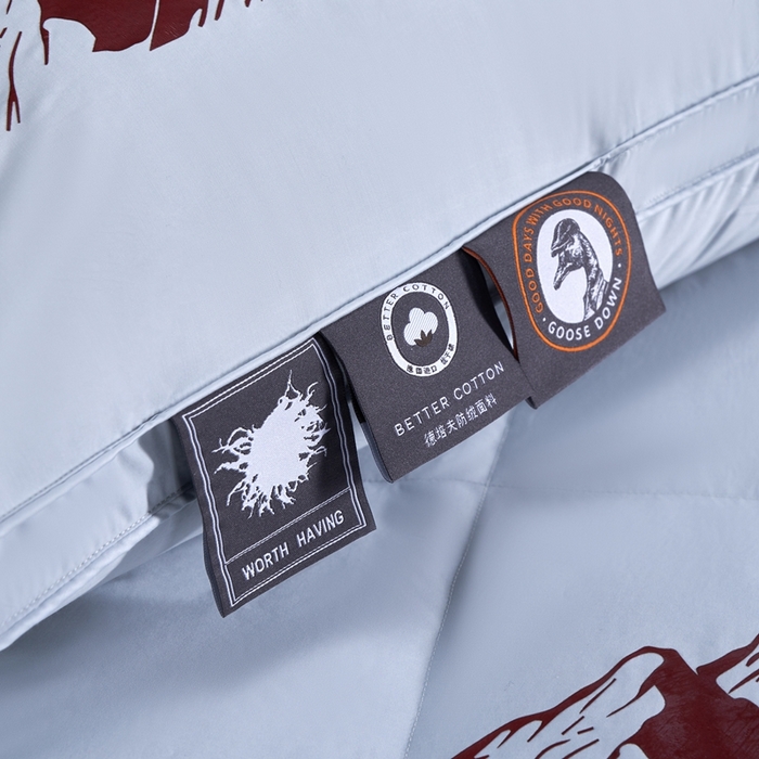 91家纺网 家纺一手货源 找家纺 岚司羽 2025新款小糯米羽绒单品床笠床笠单件单床笠 小糯米-灰色