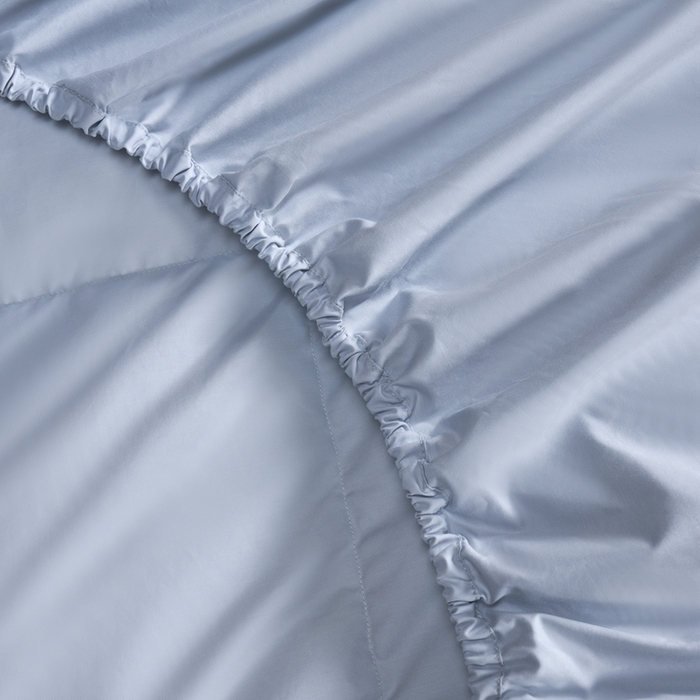 91家纺网 家纺一手货源 找家纺 岚司羽 2025新款小糯米羽绒单品床笠床笠单件单床笠 小糯米-灰色