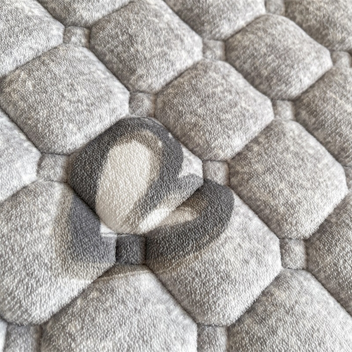 91家纺网 家纺一手货源 找家纺 梵朴 2025新款学生宿舍上下铺牛奶绒夹棉床垫床护垫床褥子 幸运心-灰