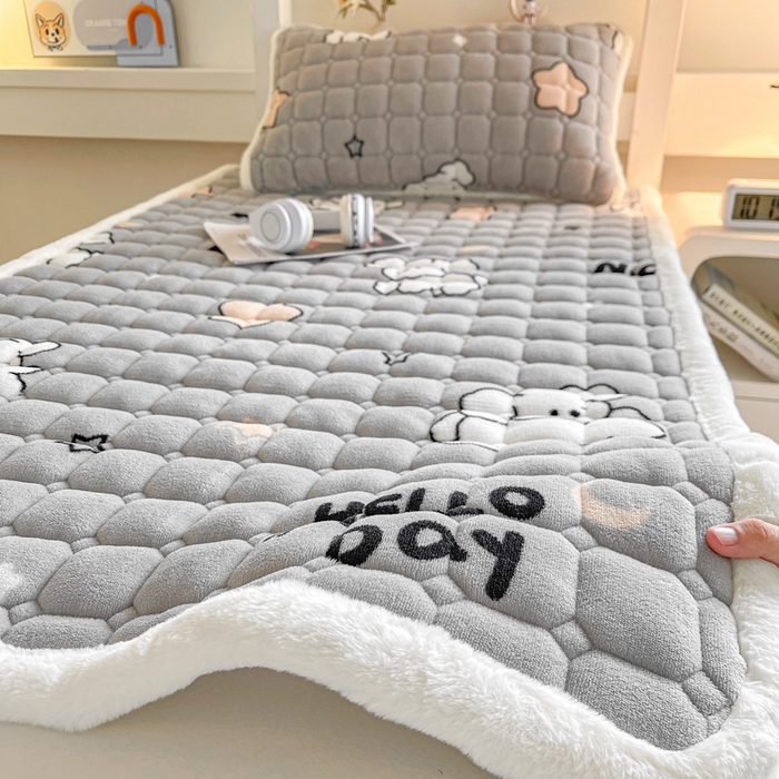 梵朴 2025新款学生宿舍上下铺牛奶绒夹棉床垫床护垫床褥子 顽皮狗