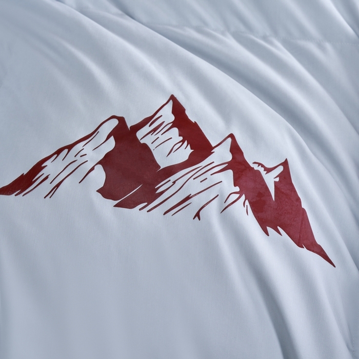 91家纺网 家纺一手货源 找家纺 岚司羽 2025新款小糯米白鹅绒羽绒被被子被芯 小糯米-灰色