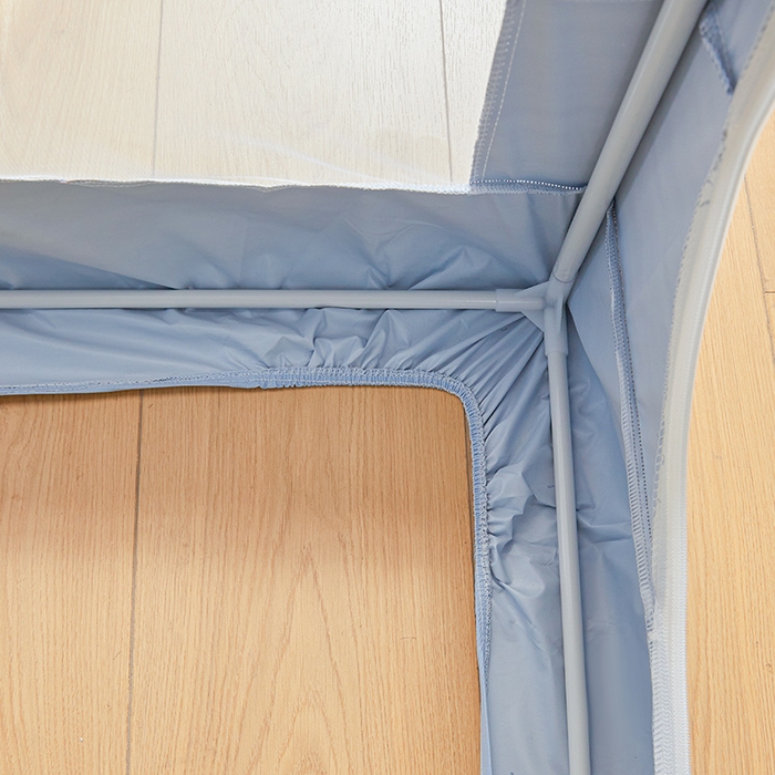 91家纺网 家纺一手货源 找家纺 安金蚊帐 2025新款防蚊遮光一体99%强遮光宿舍上下铺遮光学生蚊帐格子花边 小香条格-蓝