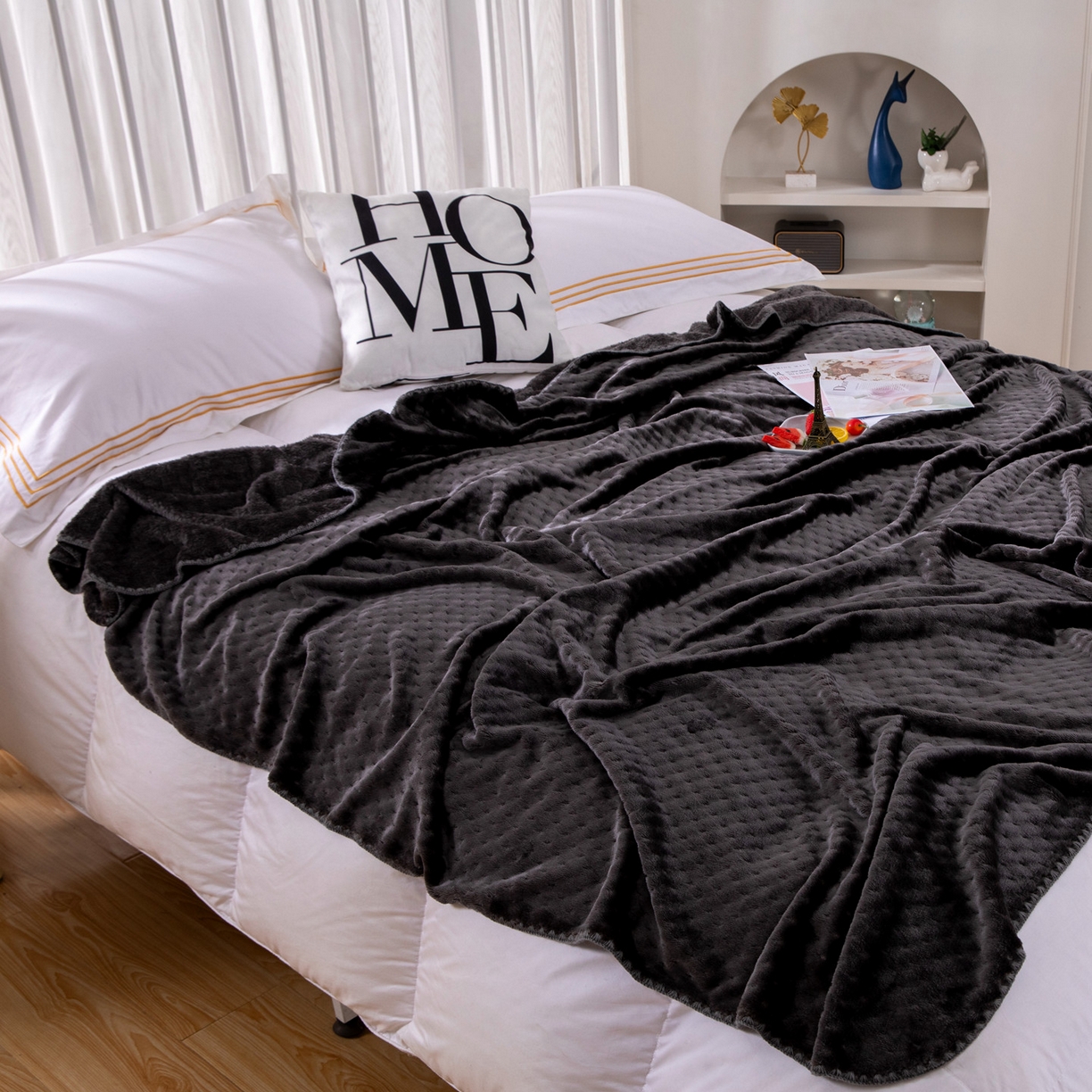 91家纺网 家纺一手货源 找家纺 （总）来菲毛毯 2025新款AB纱贝贝绒毛毯盖毯柔软亲肤办公室午睡车载毯卧室盖毯