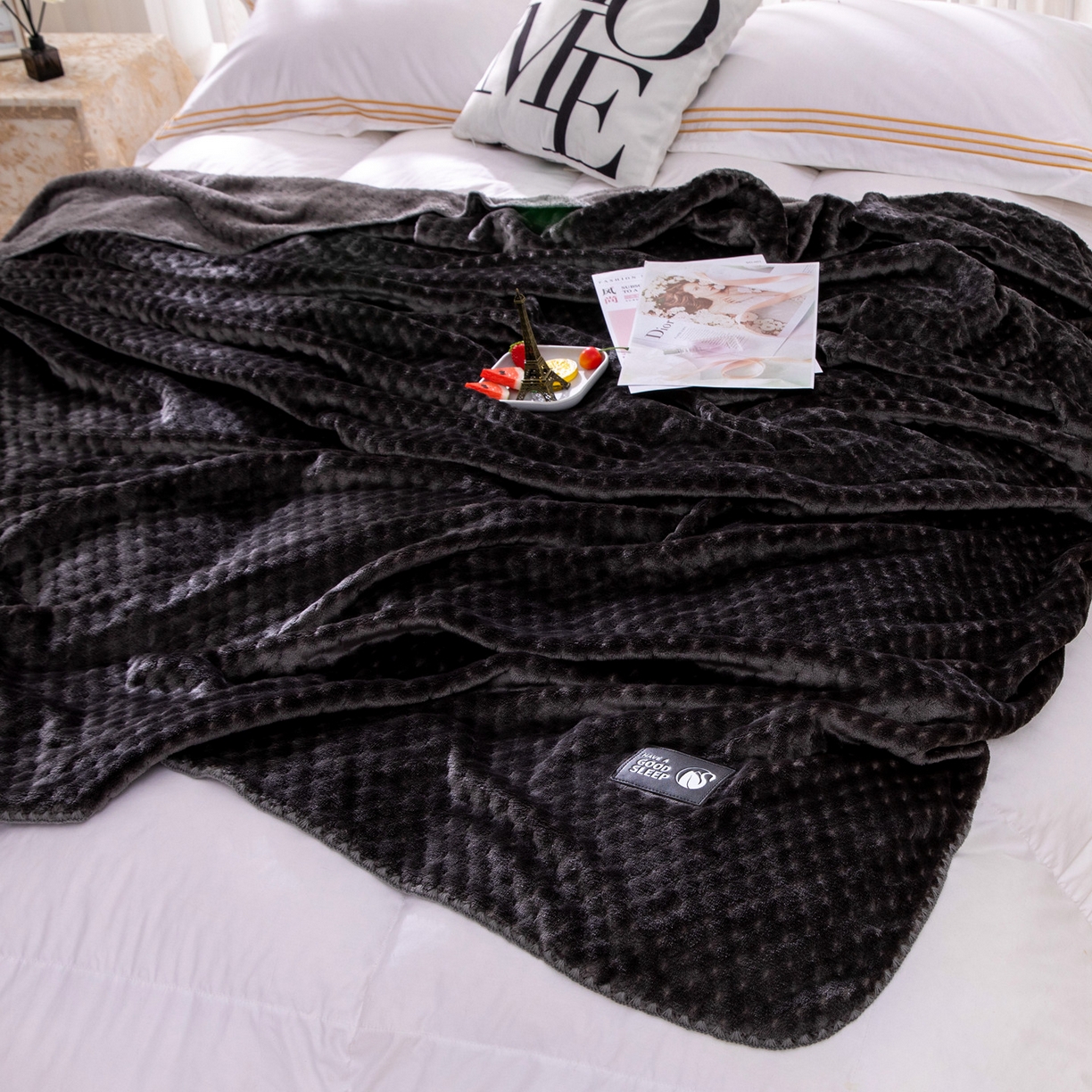 91家纺网 家纺一手货源 找家纺 （总）来菲毛毯 2025新款AB纱贝贝绒毛毯盖毯柔软亲肤办公室午睡车载毯卧室盖毯