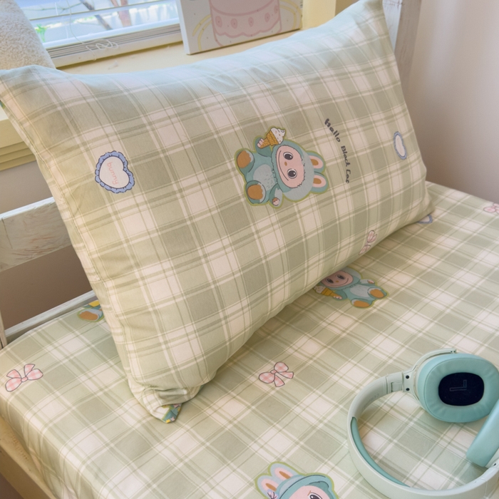 91家纺网 家纺一手货源 找家纺 （总）金丝鸟家纺 2025新款全棉纯棉斜纹床笠单品床笠单件单床笠-学生床