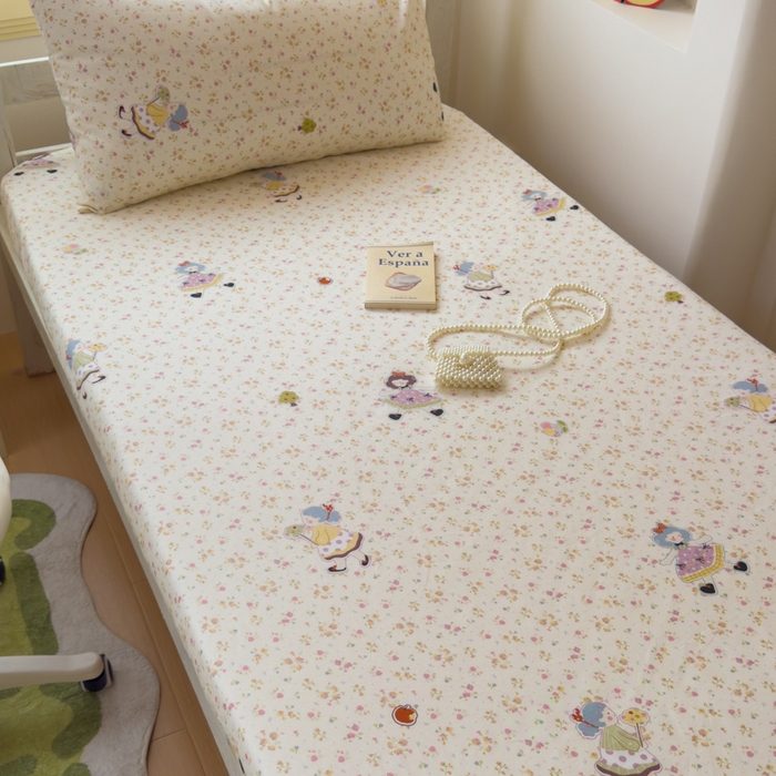 91家纺网 家纺一手货源 找家纺 金丝鸟家纺 2025新款全棉纯棉斜纹床笠单品床笠单件单床笠-学生床 星轨漫步