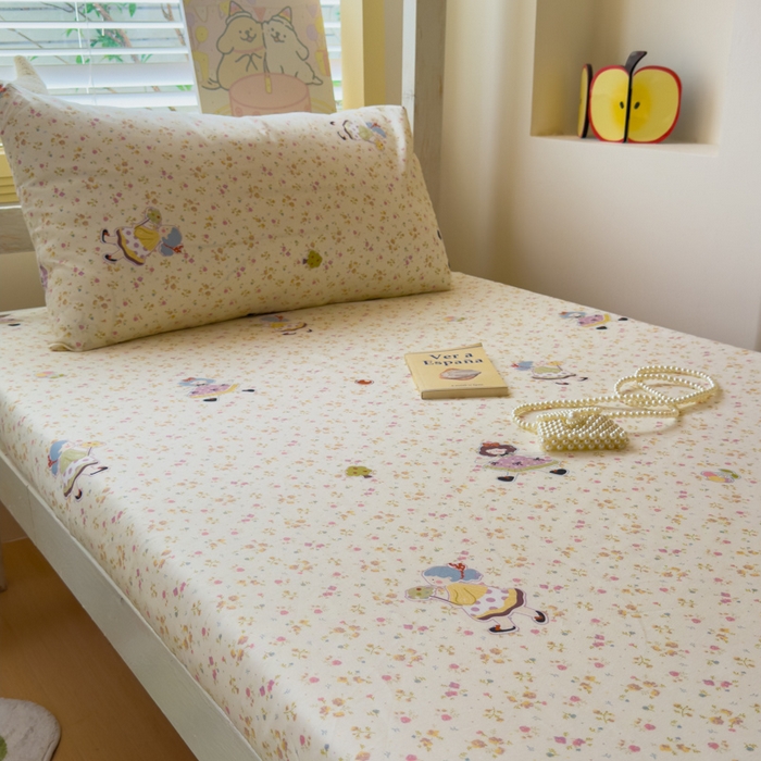 91家纺网 家纺一手货源 找家纺 金丝鸟家纺 2025新款全棉纯棉斜纹床笠单品床笠单件单床笠-学生床 星轨漫步