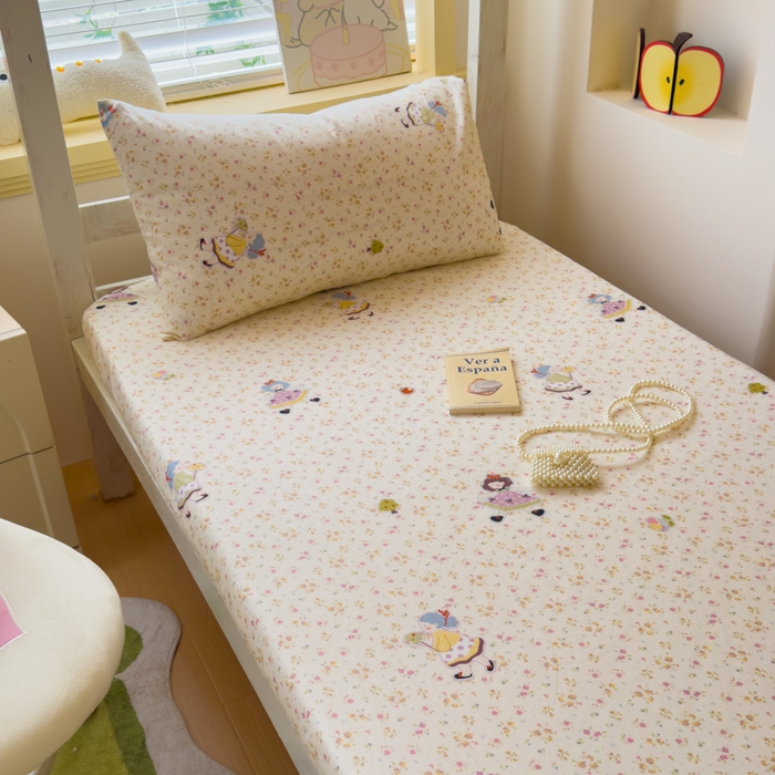 91家纺网 家纺一手货源 找家纺 金丝鸟家纺 2025新款全棉纯棉斜纹床笠单品床笠单件单床笠-学生床 星轨漫步