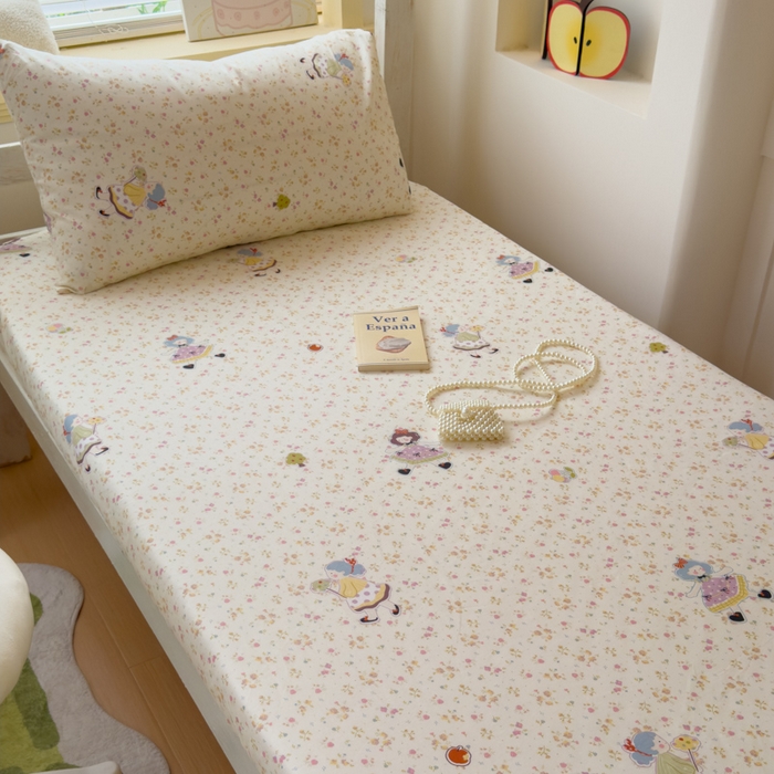 91家纺网 家纺一手货源 找家纺 金丝鸟家纺 2025新款全棉纯棉斜纹床笠单品床笠单件单床笠-学生床 星轨漫步