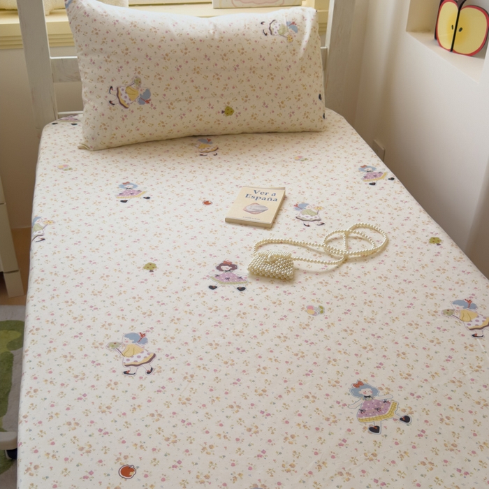 91家纺网 家纺一手货源 找家纺 金丝鸟家纺 2025新款全棉纯棉斜纹床笠单品床笠单件单床笠-学生床 星轨漫步