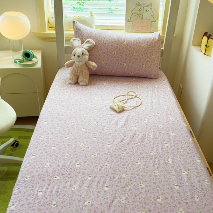 91家纺网 家纺一手货源 找家纺 金丝鸟家纺 2025新款全棉纯棉斜纹床笠单品床笠单件单床笠-学生床 摩伊