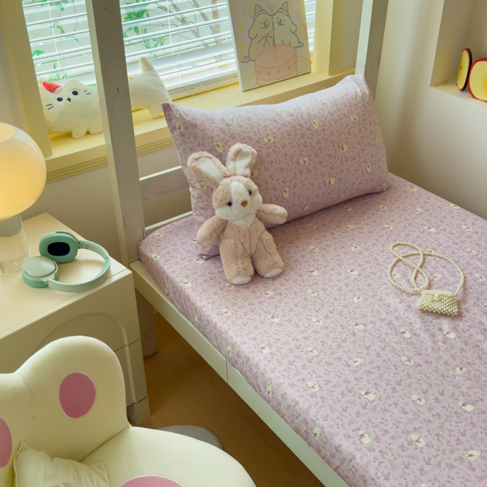 91家纺网 家纺一手货源 找家纺 金丝鸟家纺 2025新款全棉纯棉斜纹床笠单品床笠单件单床笠-学生床 摩伊