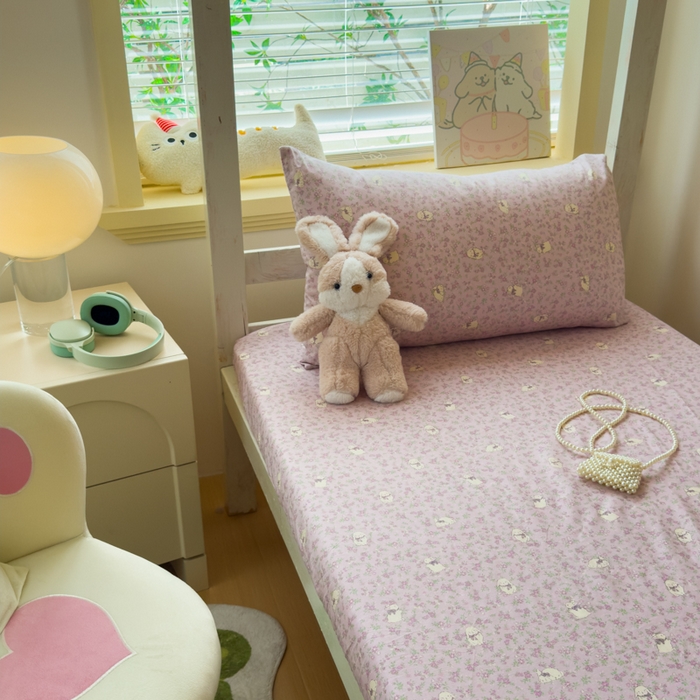 91家纺网 家纺一手货源 找家纺 金丝鸟家纺 2025新款全棉纯棉斜纹床笠单品床笠单件单床笠-学生床 摩伊