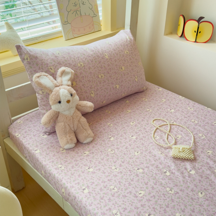 91家纺网 家纺一手货源 找家纺 金丝鸟家纺 2025新款全棉纯棉斜纹床笠单品床笠单件单床笠-学生床 摩伊