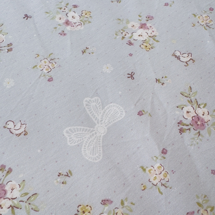 91家纺网 家纺一手货源 找家纺 金丝鸟家纺 2025新款全棉纯棉斜纹床笠单品床笠单件单床笠-学生床 浅夏雏菊-灰