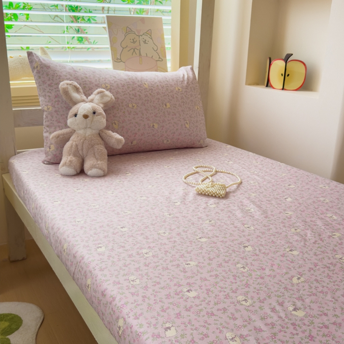 91家纺网 家纺一手货源 找家纺 金丝鸟家纺 2025新款全棉纯棉斜纹床笠单品床笠单件单床笠-学生床 摩伊