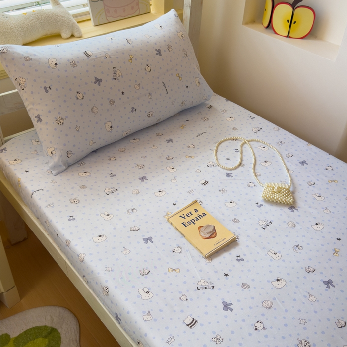 91家纺网 家纺一手货源 找家纺 金丝鸟家纺 2025新款全棉纯棉斜纹床笠单品床笠单件单床笠-学生床 路灯影院