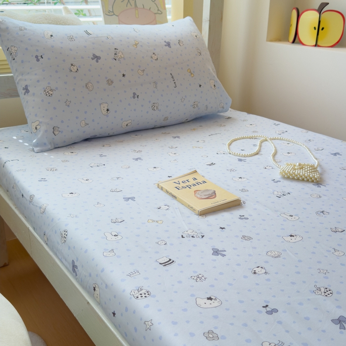 91家纺网 家纺一手货源 找家纺 金丝鸟家纺 2025新款全棉纯棉斜纹床笠单品床笠单件单床笠-学生床 路灯影院