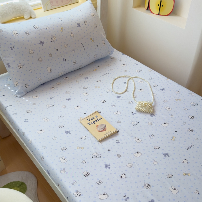 91家纺网 家纺一手货源 找家纺 金丝鸟家纺 2025新款全棉纯棉斜纹床笠单品床笠单件单床笠-学生床 路灯影院