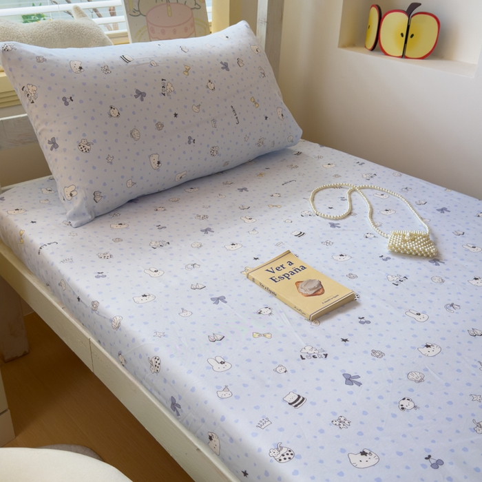 91家纺网 家纺一手货源 找家纺 金丝鸟家纺 2025新款全棉纯棉斜纹床笠单品床笠单件单床笠-学生床 路灯影院