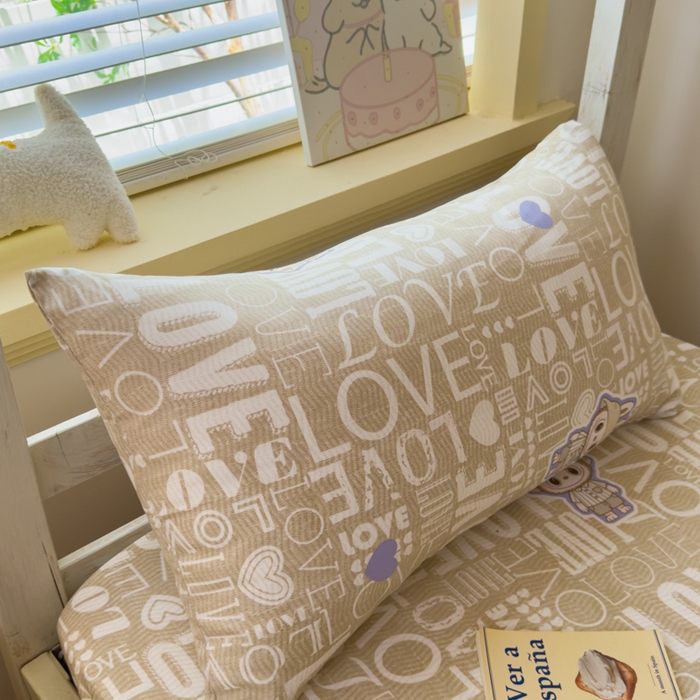 91家纺网 家纺一手货源 找家纺 金丝鸟家纺 2025新款全棉纯棉斜纹床笠单品床笠单件单床笠-学生床 拉布兔兔