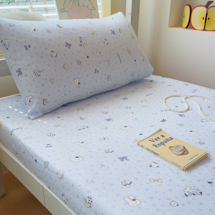 91家纺网 家纺一手货源 找家纺 金丝鸟家纺 2025新款全棉纯棉斜纹床笠单品床笠单件单床笠-学生床 路灯影院