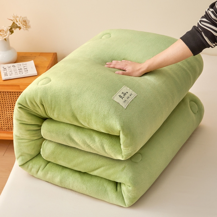 91家纺网 家纺一手货源 找家纺 （总）牛魔王家居 2024新款双面牛奶绒加厚冬被被子被芯填充(白丝棉）