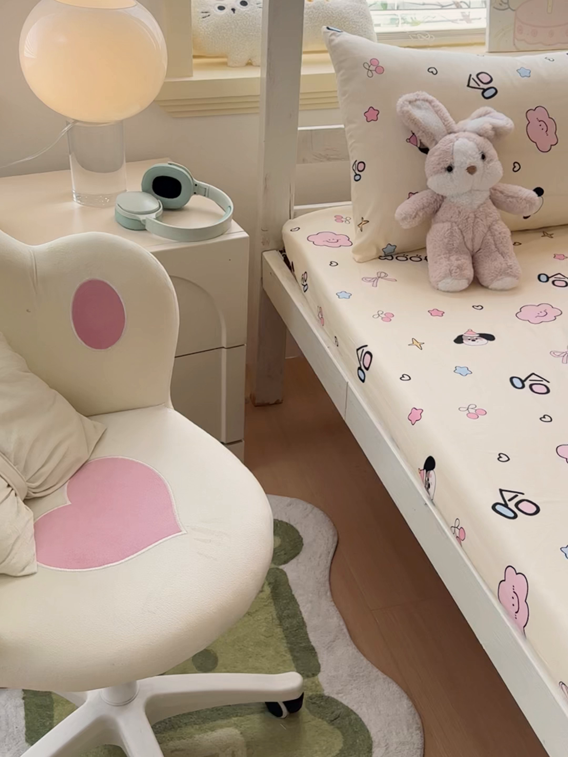 91家纺网 家纺一手货源 找家纺 金丝鸟家纺 2025新款全棉纯棉斜纹床笠单品床笠单件单床笠-学生床 甜汪云趣