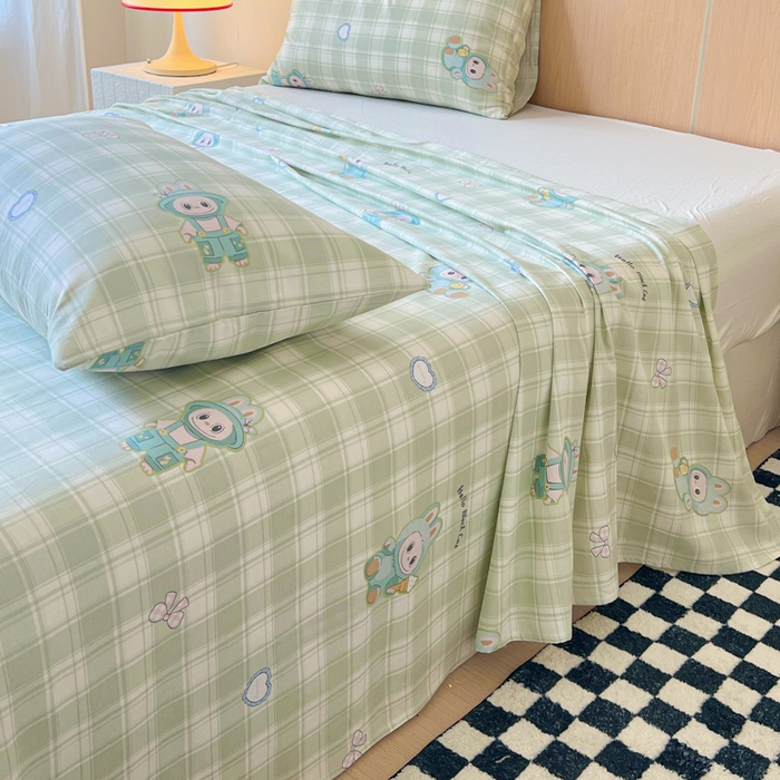 91家纺网 家纺一手货源 找家纺 （总）金丝鸟家纺 2025新款全棉纯棉斜纹床单单品床单单件单床单-大床图