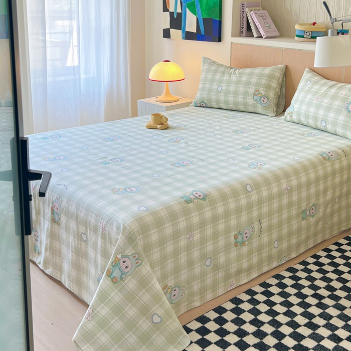 91家纺网 家纺一手货源 找家纺 （总）金丝鸟家纺 2025新款全棉纯棉斜纹床单单品床单单件单床单-大床图