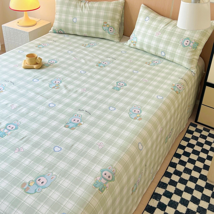 91家纺网 家纺一手货源 找家纺 （总）金丝鸟家纺 2025新款全棉纯棉斜纹床单单品床单单件单床单-大床图