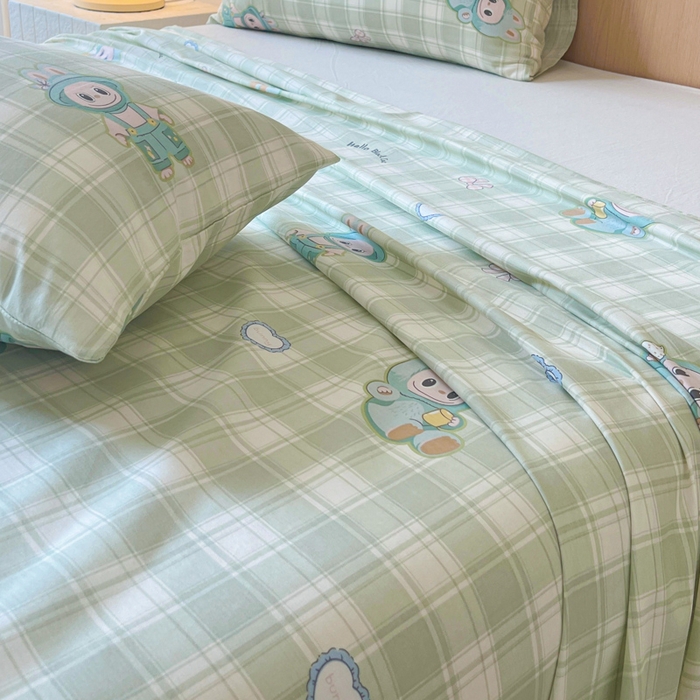 91家纺网 家纺一手货源 找家纺 （总）金丝鸟家纺 2025新款全棉纯棉斜纹床单单品床单单件单床单-大床图