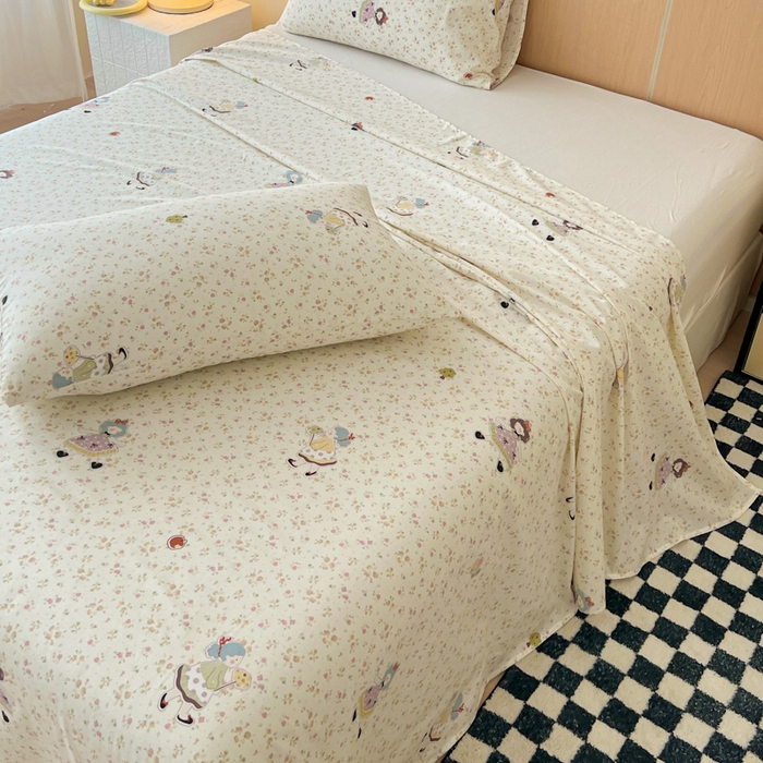 91家纺网 家纺一手货源 找家纺 金丝鸟家纺 2025新款全棉纯棉斜纹床单单品床单单件单床单-大床图 星轨漫步