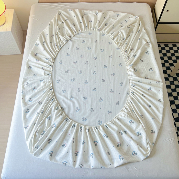 91家纺网 家纺一手货源 找家纺 金丝鸟家纺 2025新款全棉纯棉斜纹床单单品床单单件单床单-大床图 快乐小马