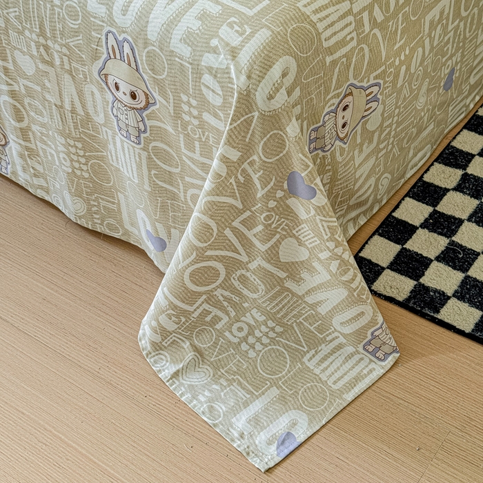 91家纺网 家纺一手货源 找家纺 金丝鸟家纺 2025新款全棉纯棉斜纹床单单品床单单件单床单-大床图 拉布兔兔