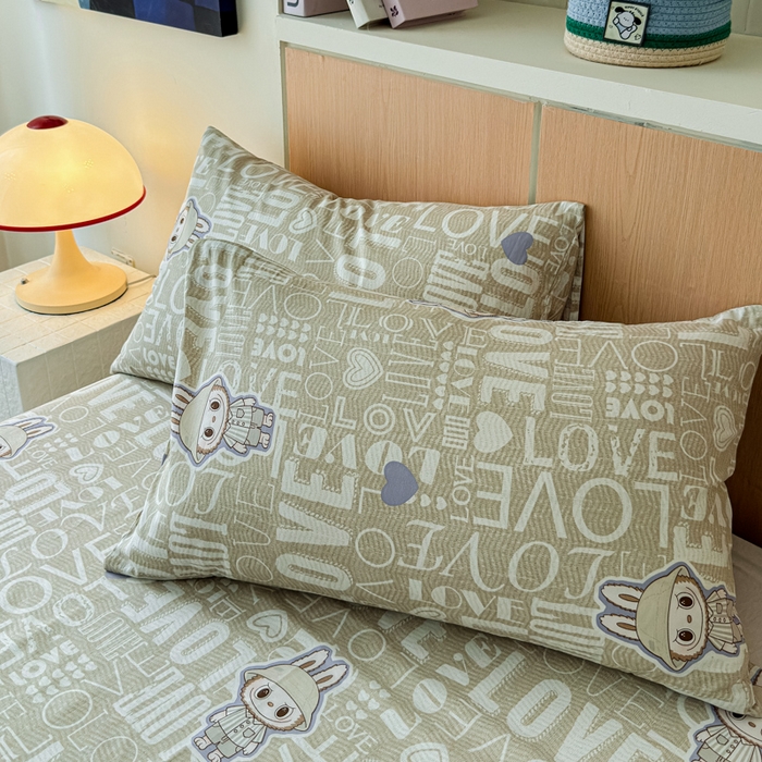 91家纺网 家纺一手货源 找家纺 金丝鸟家纺 2025新款全棉纯棉斜纹床单单品床单单件单床单-大床图 拉布兔兔