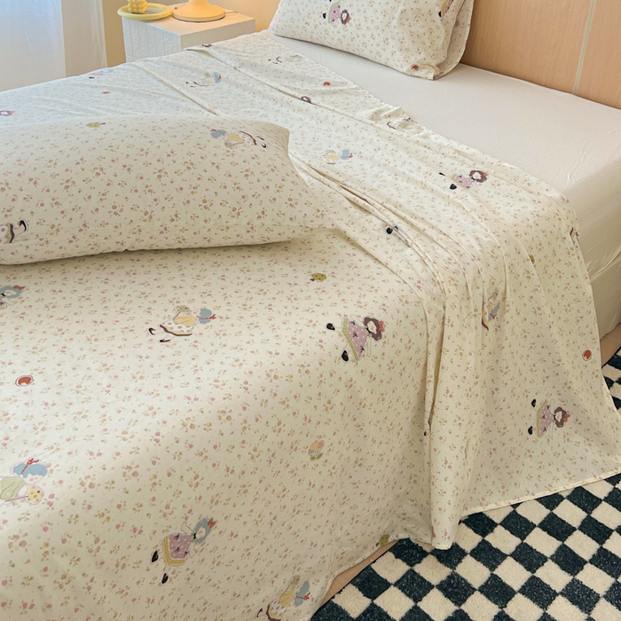 91家纺网 家纺一手货源 找家纺 金丝鸟家纺 2025新款全棉纯棉斜纹床单单品床单单件单床单-大床图 星轨漫步