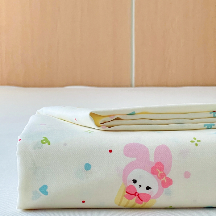 91家纺网 家纺一手货源 找家纺 金丝鸟家纺 2025新款全棉纯棉斜纹床单单品床单单件单床单-大床图 茶杯蛋糕