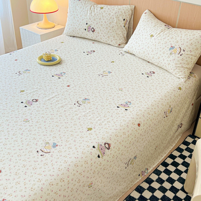 91家纺网 家纺一手货源 找家纺 金丝鸟家纺 2025新款全棉纯棉斜纹床单单品床单单件单床单-大床图 星轨漫步