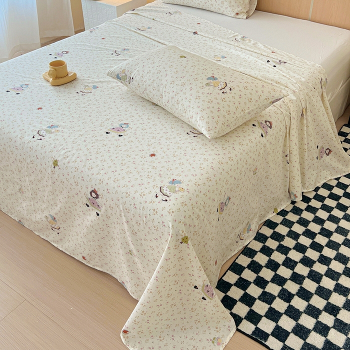 91家纺网 家纺一手货源 找家纺 金丝鸟家纺 2025新款全棉纯棉斜纹床单单品床单单件单床单-大床图 星轨漫步